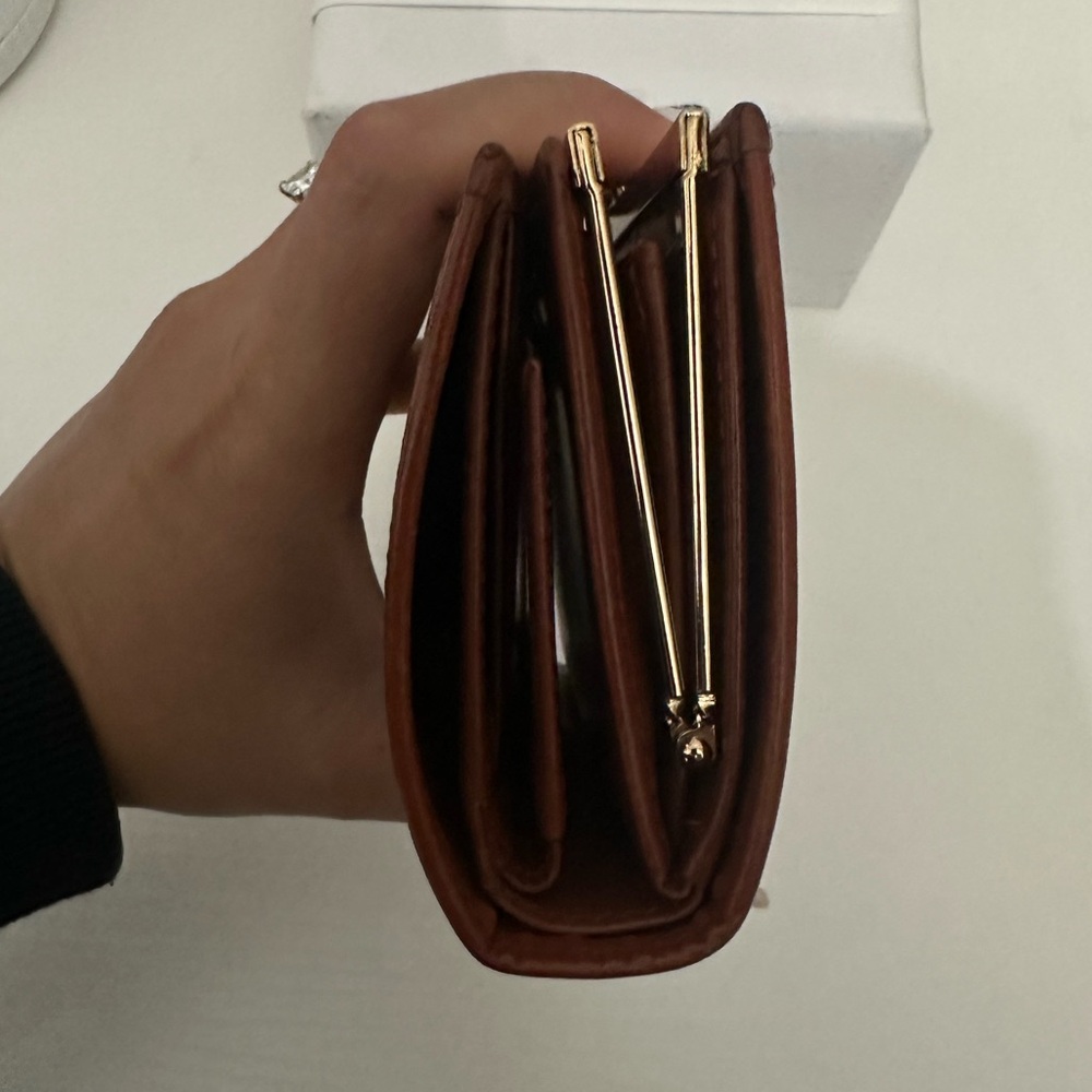 Vintage BURBERRY'S Plaid Print Compact Wallet 284$ Clippers ball. Coins wallet - Picture 12 of 14